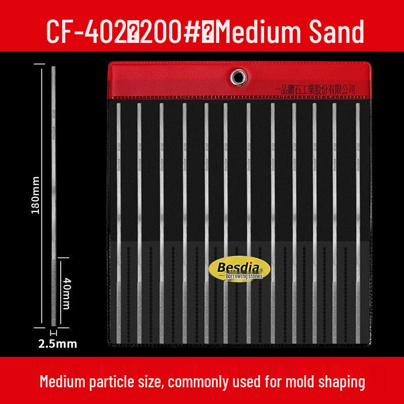 Taiwan CF-400 Diamond Grinding Metal Flat Inclined Alloy Mold Polishing File