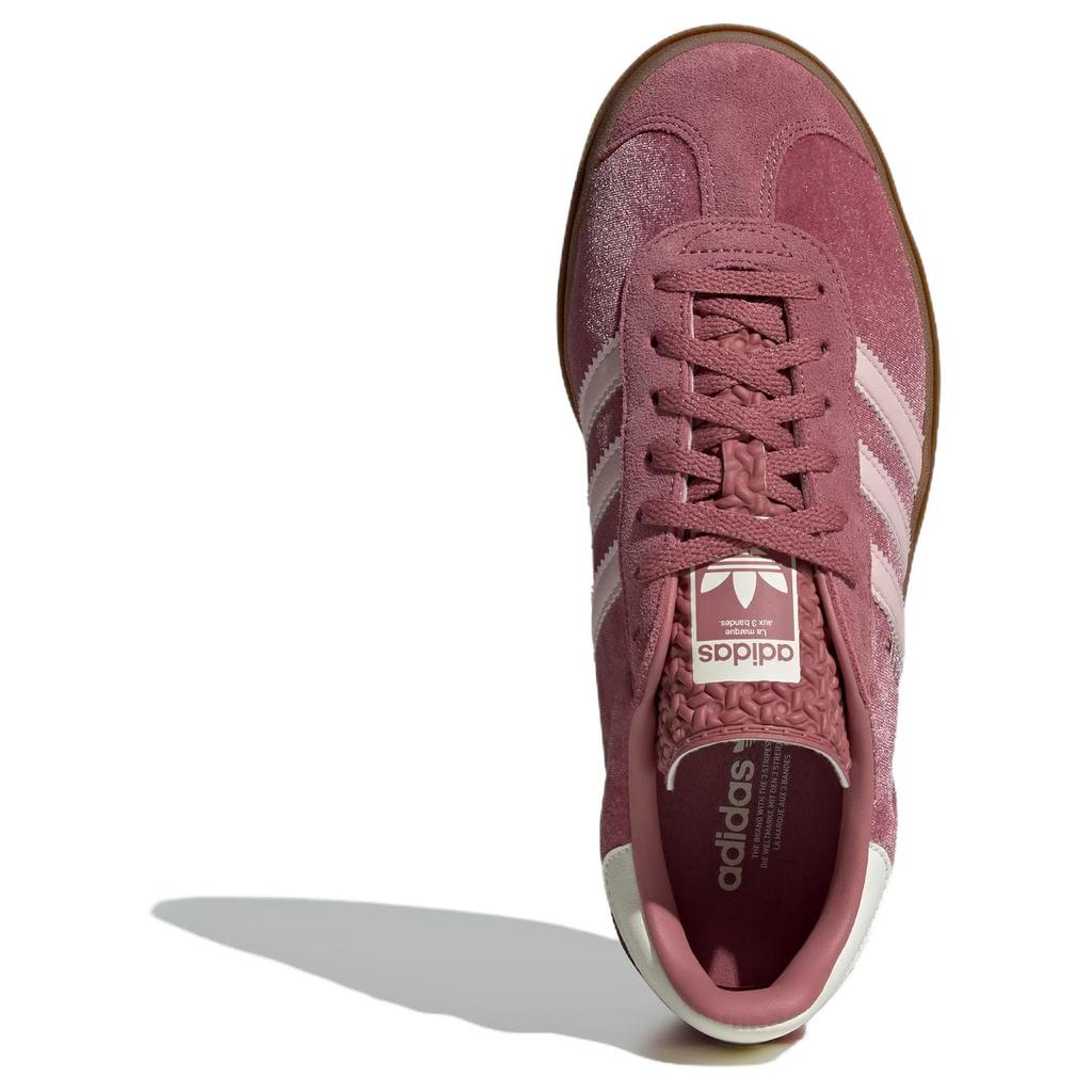 adidas Gazelle Bold Preloved Velluto Cremisi Sneakers da Donna Rosa Rosa Sabbia Bianco Sporco IG4389
