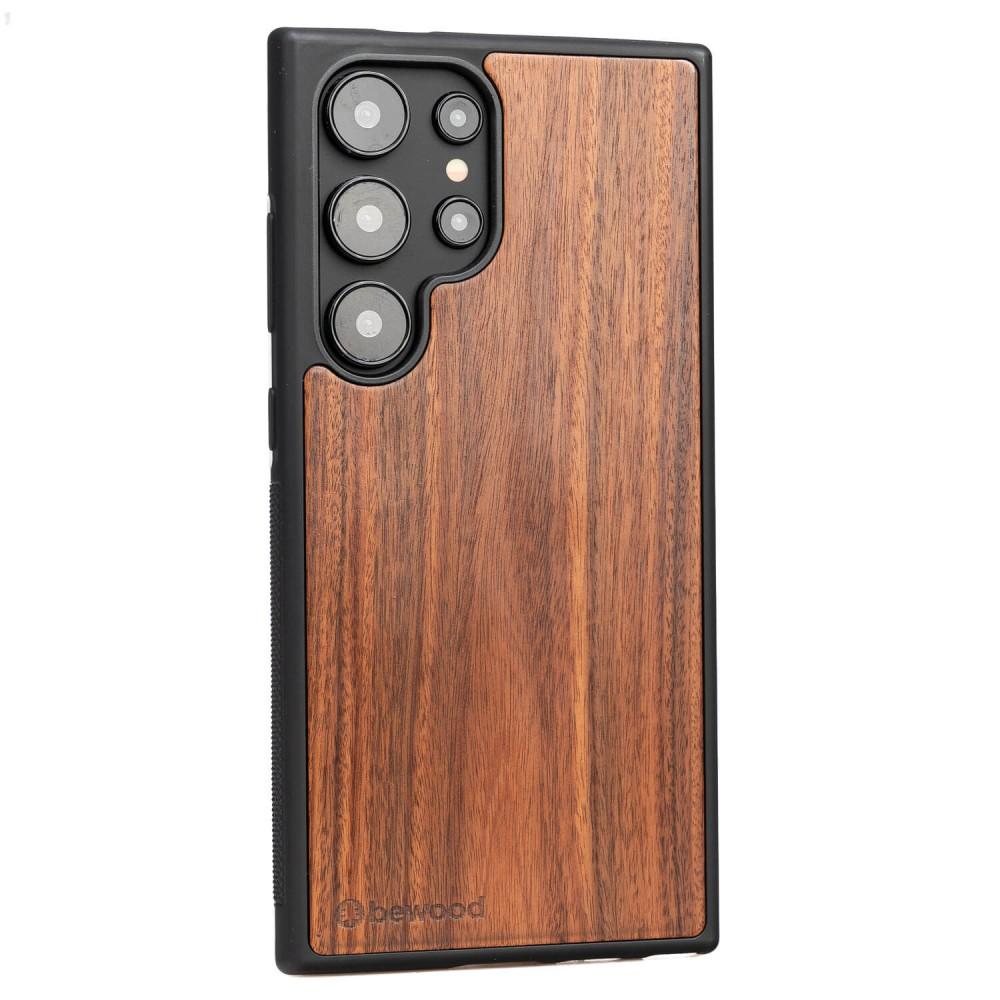 Bewood Wooden Case for Samsung Galaxy S24 Ultra, Rosewood Santos