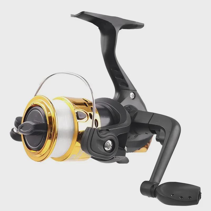 200-Type Compact Spinning Fishing Reel with Line for Sea and Road Fishing
