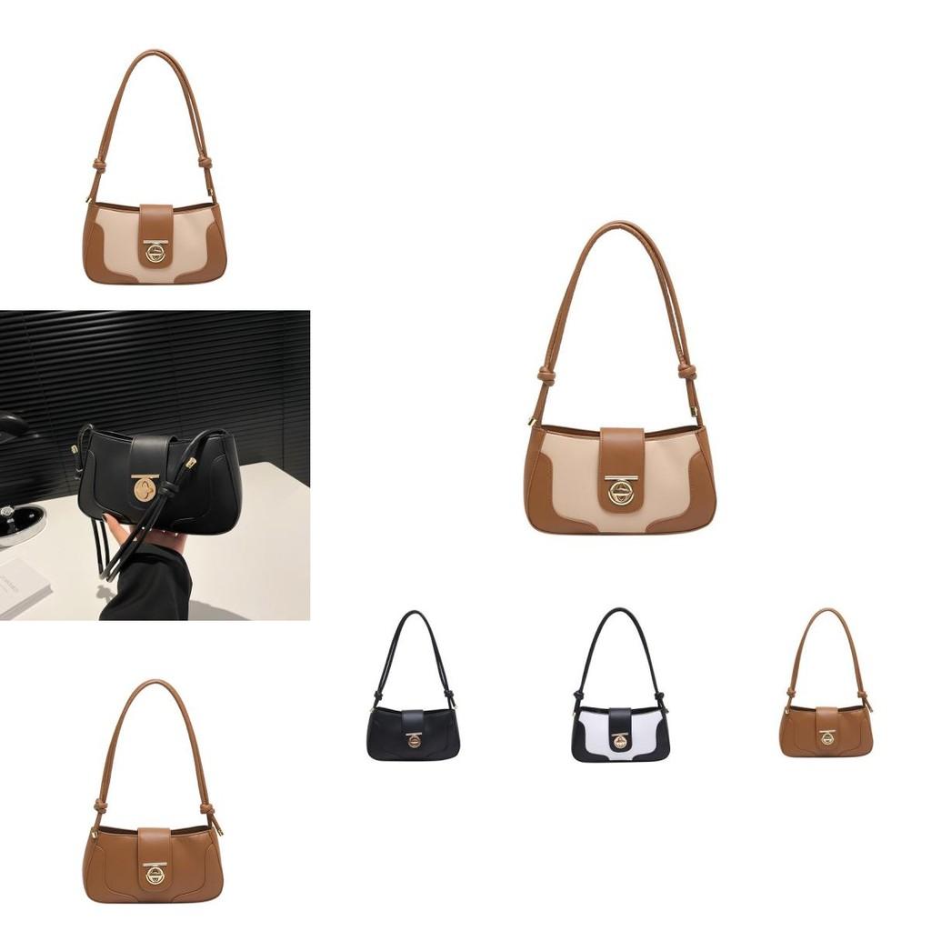 Trendy Chic Color-blocked Handheld Small Square Bag For Women Perfect For Winter Fashion