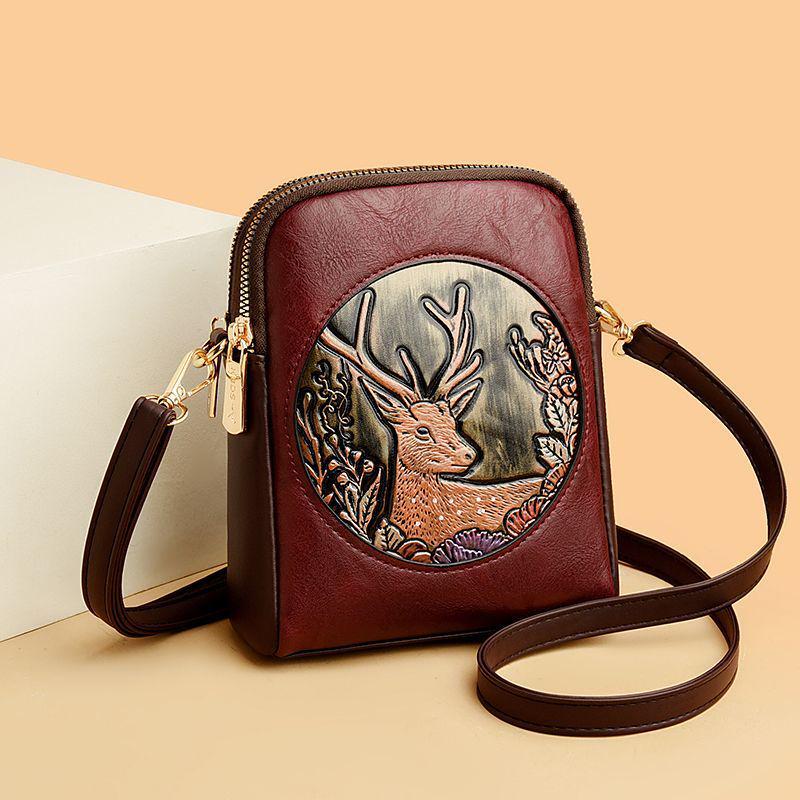2025 Retro Ethnic Style Ladies' Small Crossbody Bag