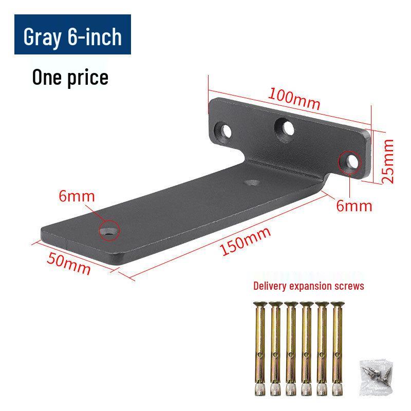 Invisible Heavy-Duty Wall Mount Shelf Bracket - Triangle Support (150/200/250mm)