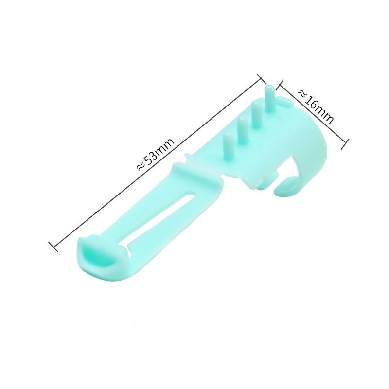 

2Pcs/set DIY Sweater Knitting Tool Finger Sleeve with Thread Guide Plastic Finger Protector Plastic Wool Thread Guide Handmade Wool Knitting Tool зелений