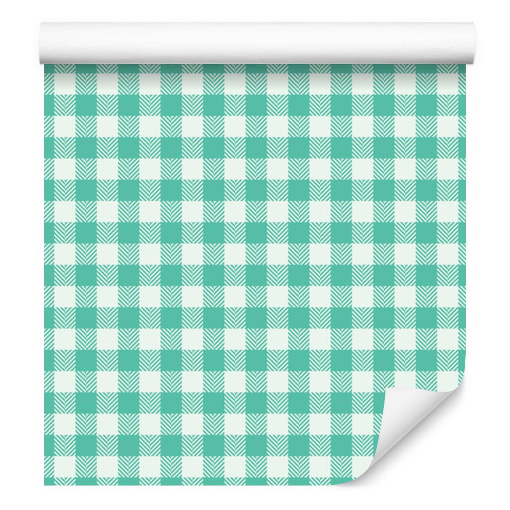 Mint fabric pattern wallpaper, subtle detail for living room and bedroom 50x1000