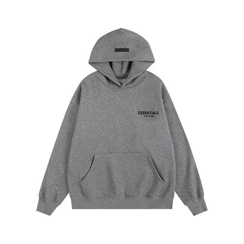 Męska Oversize Bluza z Kapturem z Nadrukiem Litery Flockowane Codzienna Streetwear 2025 Bawełniany Pulower