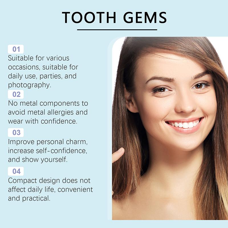 24Pcs Dental Tooth Gems  Diamond Ornament Diy Tools Various Shapes Color Teeth Jewelry Denture Acrylic