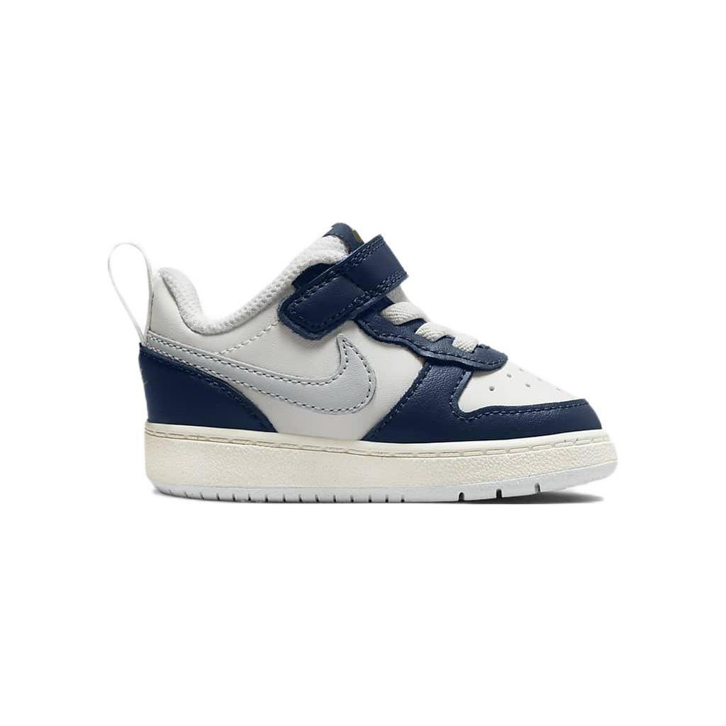 Nike Court Borough Low 2 Low Top Toddler Shoes White Blue Infant And Toddler BQ5453-121