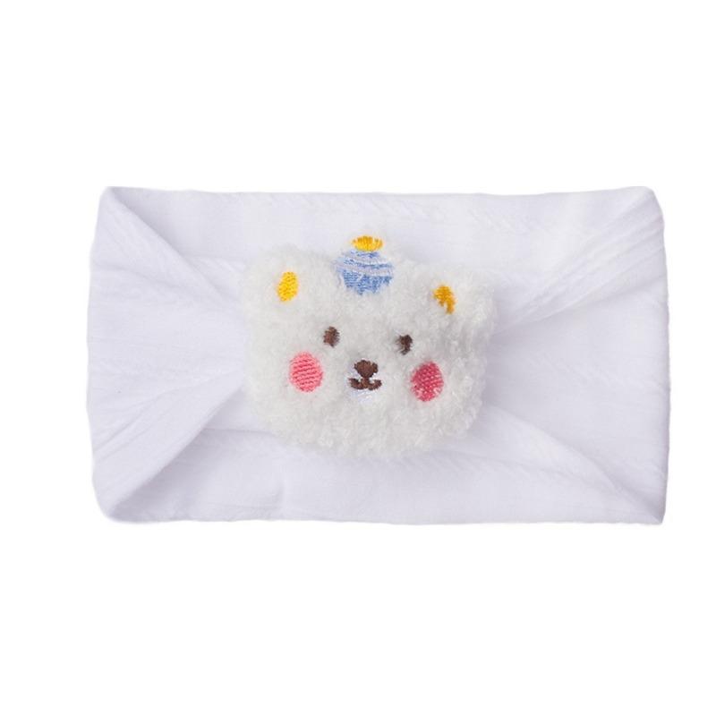 New Solid Color Soft Baby Fontanelle Headband, Cute Bear Children's Fontanelle Headband, Baby Headband