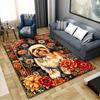Floral Dog Carpet Rug for Living Room Bedroom Home Sofa Decoration,Kids play Non-slip Floor Mat