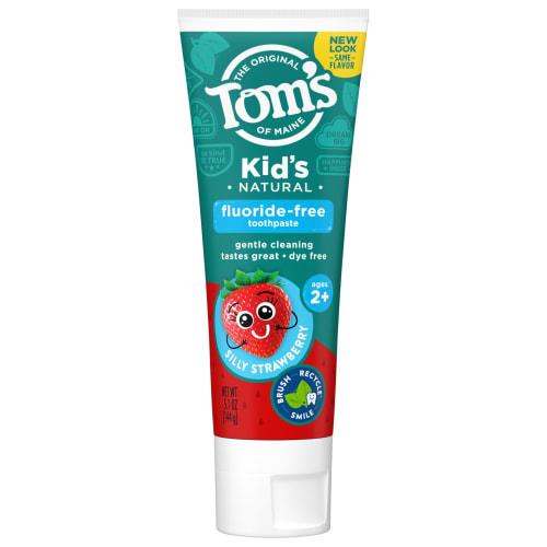 Tom's of Maine, Children's Natural Toothpaste, Fluoride-Free, Silly Strawberry, 5.1 oz (144 g)