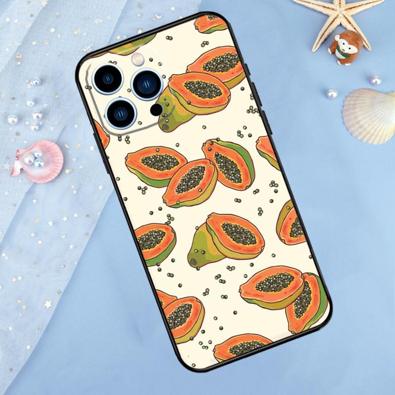 Avocado Pear Papaya Pomegranate Case For iPhone 17 Pro Max16 15 14 13 11 12 Pro Max Plus 12 13 Mini 16e 17 Air Back Cover