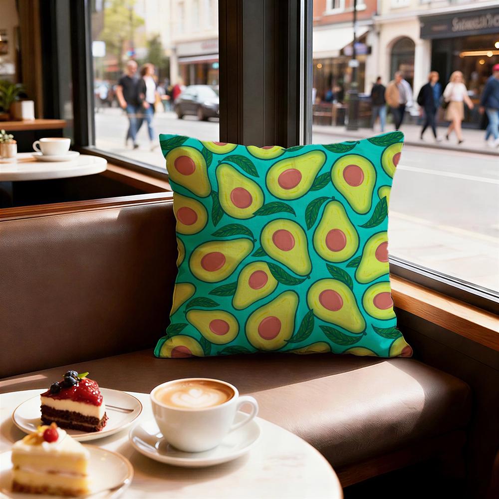 print pattern Avocado print Cushion Cover Decorative Cushion Cushions Covers Cover Sofa 50x50 Pillow 4 Piece 45x45 40x40