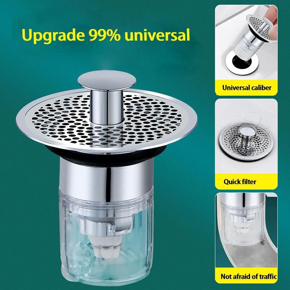 Bounce Core Wash Basin Drain Filter Rapid Drainage Sink Drain Plug Bathroom Sink Stopper  Bathtub