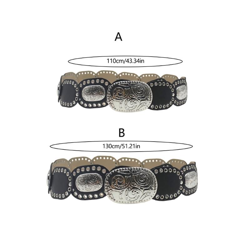 Classical American Style PU Decorative Belt For Men And Women Practical Waist Belt Adjustable Fashion Accessory