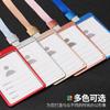Fashion Cerdit Card Holder Lanyard Aluminum Alloy Work ID Card Holder Business Work Card ID Badge Holder Student Bus Cards Case