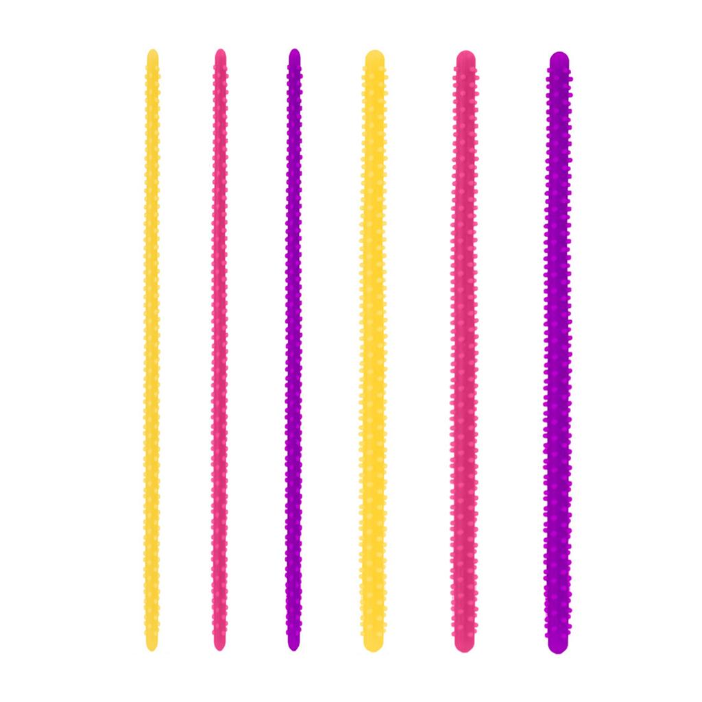 10 Pieces Hair Perm Rods Silicone Fireworks Bars Hairdressing Styling Curling Perm Rod Salon Tool for Hair Styling