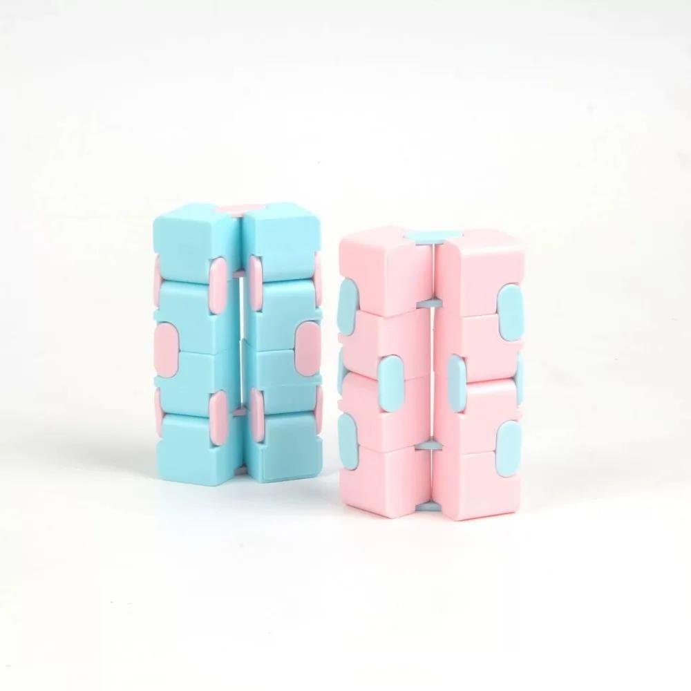 1 ks Dekompresní kostka Hračka Nekonečná magická kostka Ulevuje od stresu Fidget Antistresové zboží Úzkost Puzzle Spinner Hračka pro dospělé Děti