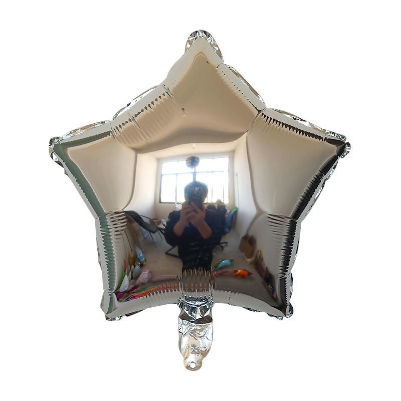 10pcs 18inch Gold Silver Foil Helium Star Balloon Wedding Decoration Baby Shower Kids Birthday Party Pure Air Globos Supplies