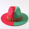Popular European and American Classic Double-color Wide-brimmed Top Hat Men's and Women's Fashion OL Style Cowboy Hat Jazz Hat