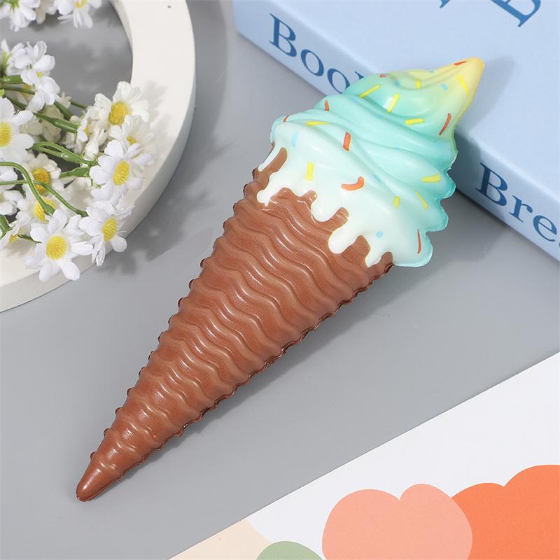 Кольорове морозиво Сквіші Повільно піднімається М'яка Креативна Іграшка-стискалка Симуляція Зняття Стресу Веселий Різдвяний Подарунок Іграшка для Дітей