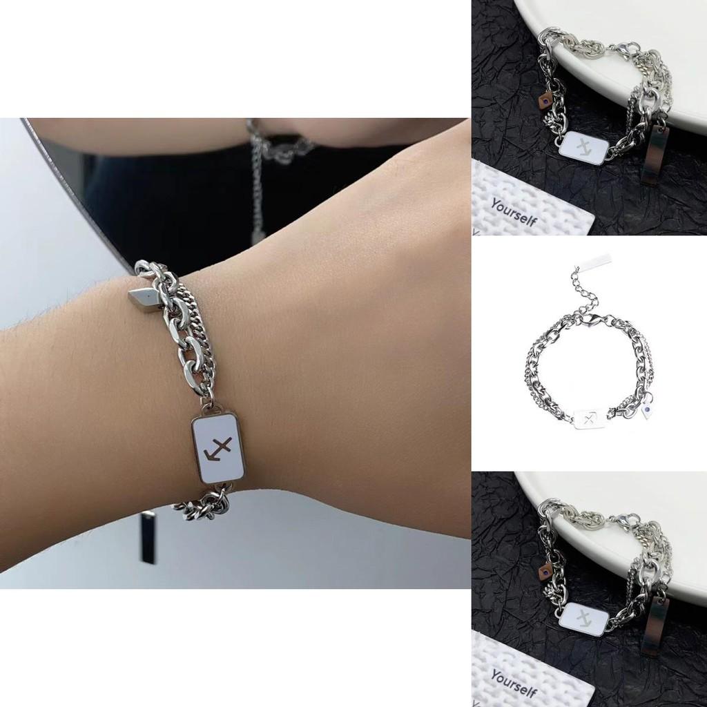 Contemporary Titanium Steel Bracelet For Men And Women Hip Hop Style Personalized Jewelry
