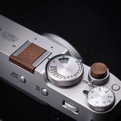 Iborrys Hot Shoe Cover Shutter Button Cover Set for Nikon and Leica Made of Premium Wood Retro Handcrafted by with Hot Shoe Protection + ZF/Df D-LUX8