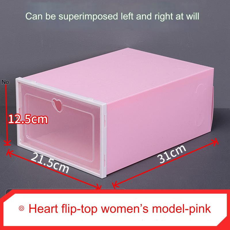 Shoe Organizer Stackable Shoe Storage Boxes Drawer Type Front Opening Shoe Rack Organizer Cabinet Shoes Container Thick Plastic