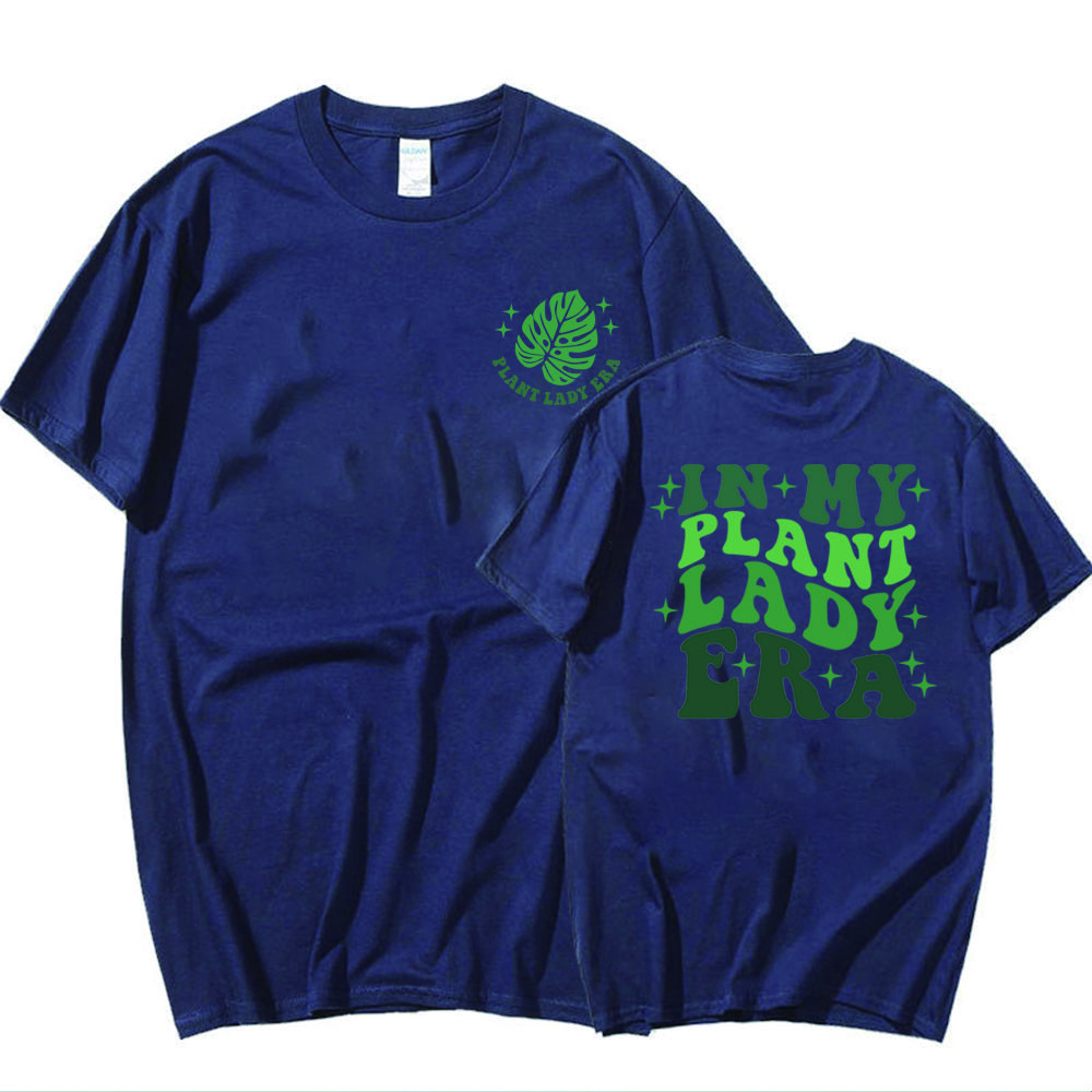 

In My Plant Lady Era T Shirt Plant Mom Tshirt Gardening Mom Shirts Crazy Plant Lady Tee Front and Back Printed Short Sleeves Top 4XL