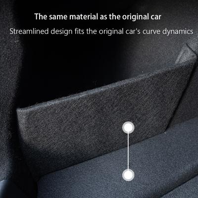 For Tesla Model 3 2019-2021 Car Rear Trunk Organizer Side Storage Divider Back Suitcase Separator Storage Baffle Accessories