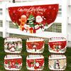Christmas Outdoor Fan-shaped Flag Banner Christmas Decor for Home 2026 Cristmas Drop Ornament Xmas Navidad Gift New Year 2026