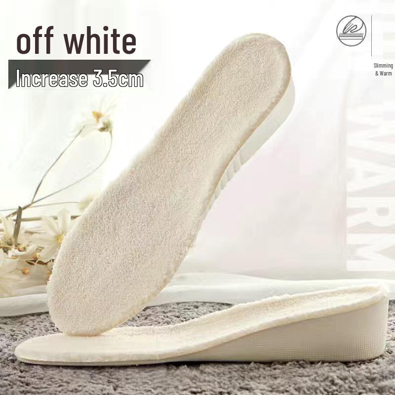 Height-Increasing Winter Fleece Insoles for Men and Women