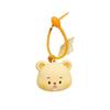 Cute Cartoon Style Silicone Cream Bear Bubble Pendant Keychain For Gift Trendy