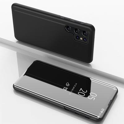 Smart Mirror Flip Phone Case For Samsung Galaxy S26 Edge S25 S24 S23 S22 Ultra FE Plus Shockproof Protection Back Cover
