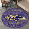 Baltimore Logo Art Round Rug for Livingroom,Bedroom, Palyroom, Chair Rug, Area rug, Circle Carpet, Large Size Fan Christmas gift