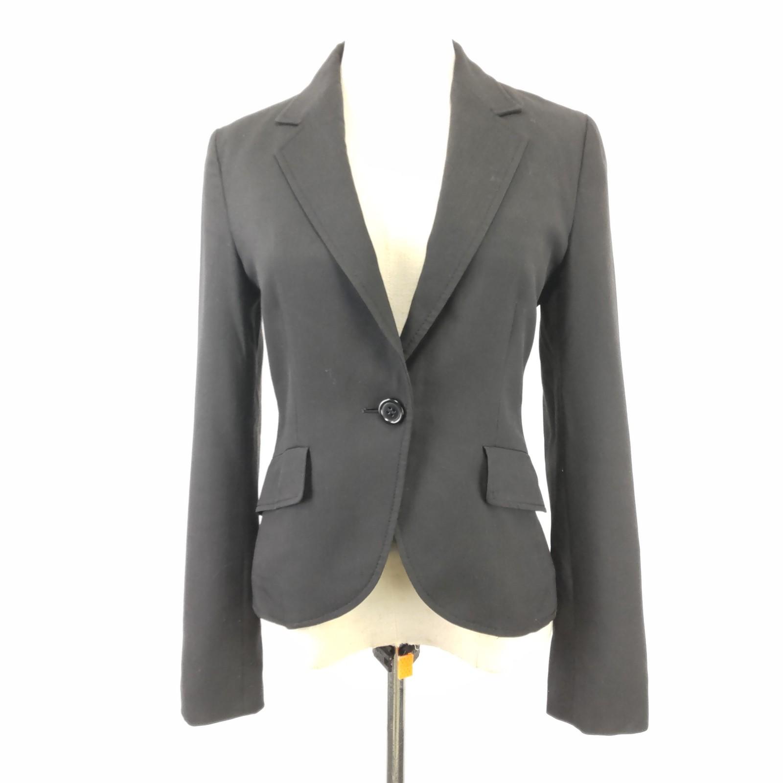 

Б/У/Сделано в Японии UNTITLED Приталенный пиджак 1 S Женский Черный На полной подкладке Один разрез сзади