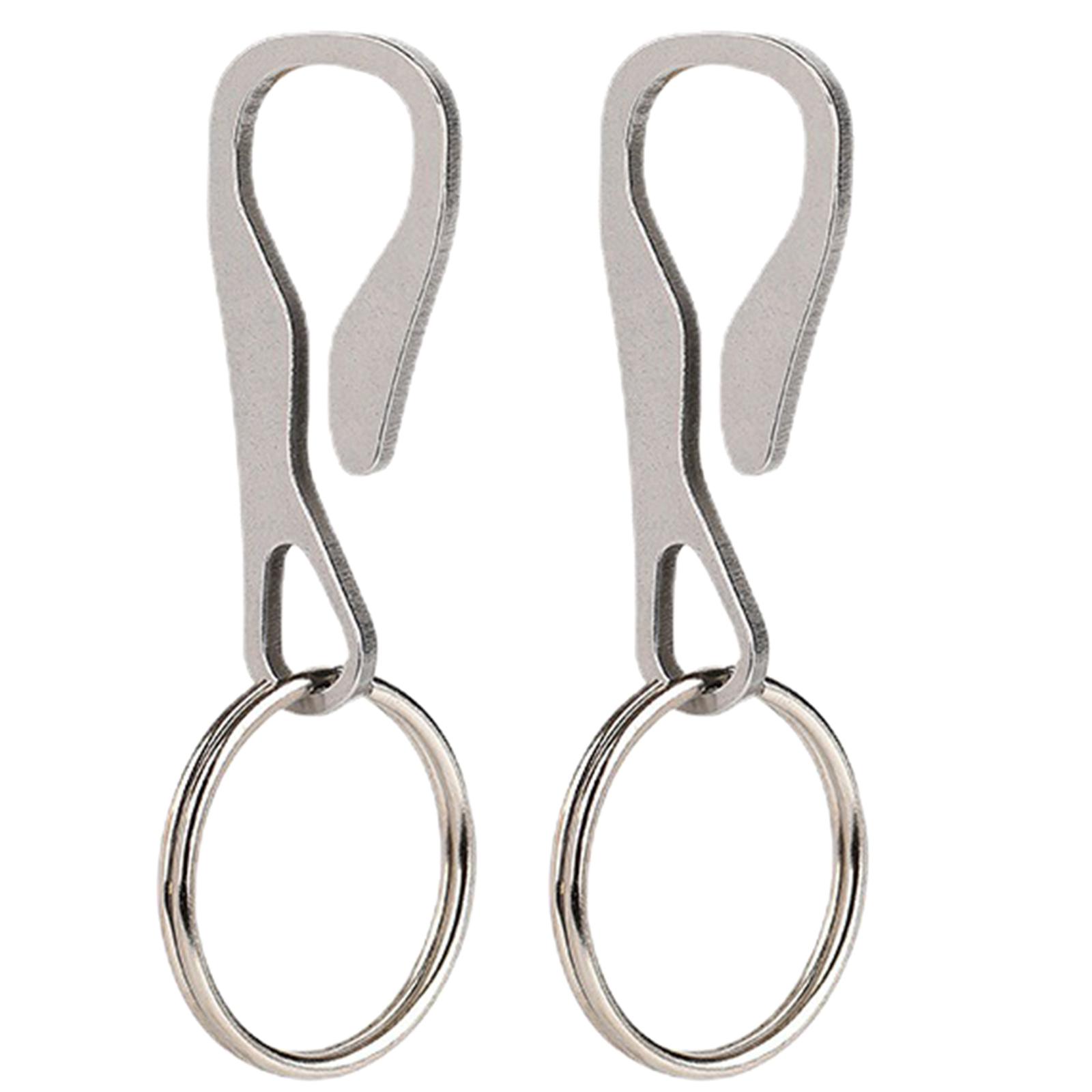 

Multifunctional Belt Key Holder Small Keychain Hook Lightweight Keyring Clasp Money Clip Stainless Steel Keychain Clip 1