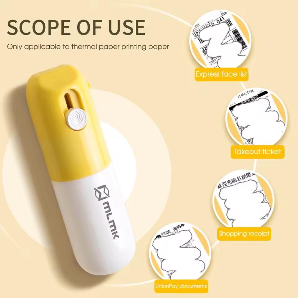 Thermal Paper Correction Fluid with Unboxing Knife Portable Durable Thermal Paper Data Identity Protection Fluid Eraser 20ml