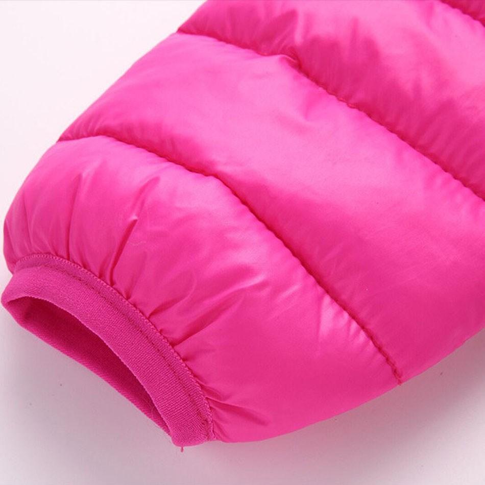2025 Boy Girl Outerwear Teen Hooded Cotton Padded Tops Teenager Light Clothes Children Korean Puffer Jacket Zipper Warm Snowsuit