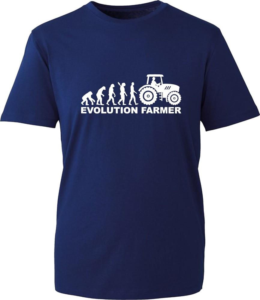 Evolution Of Farmer Tshirt Huunisex Evolution Funny Farming Tractor Birthday Top S