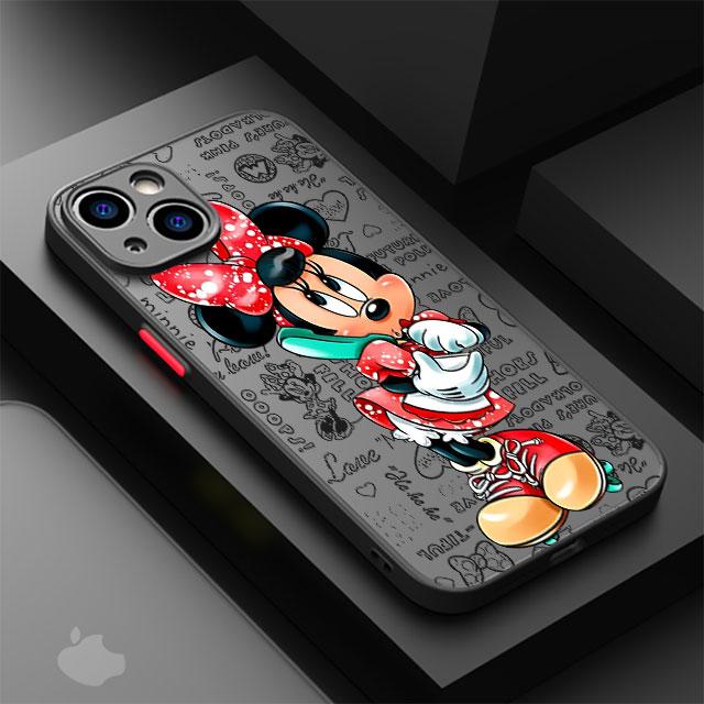

Чохол для телефону Мики Маус і Мінні Маус для Apple iPhone 15 16 Pro Max 13 14 Plus 12 Mini 11 Pro XR 8 SE 7 6S XS MAX Матовий чохол for iPhone XR