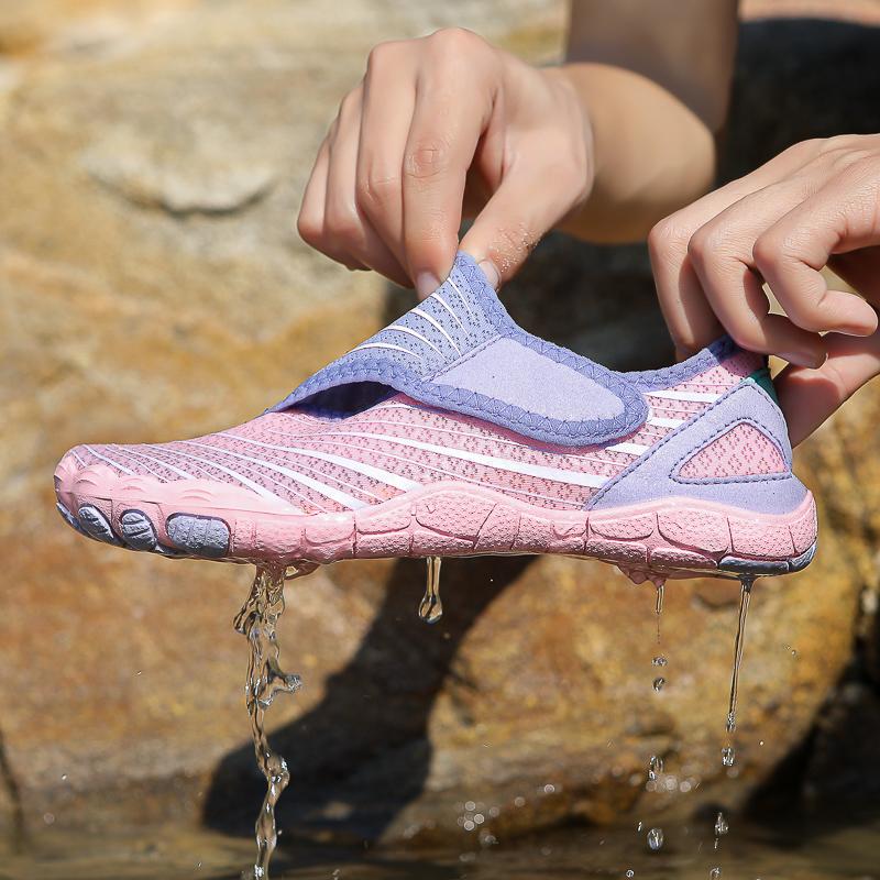 Rychleschnoucí pánské plavecké boty do vody dámské protiskluzové boty na vodní sporty elastické měkké plážové brodící tenisky pro plavbu lodí, surfování, potápění