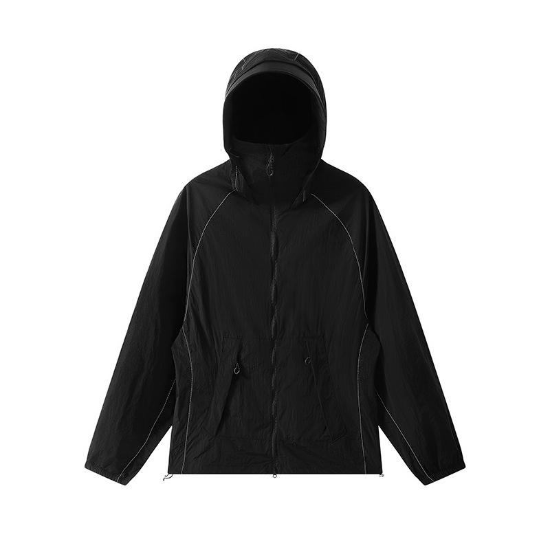 1011 Summer Sunscreen Clothing Men's Light and Breathable Loose Public Casual Thin Jacket Versatile Skin Clothing UPF10 +