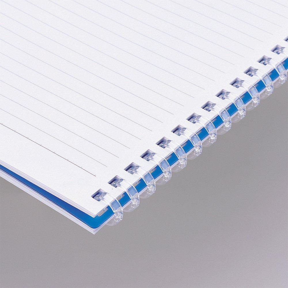 LIHIT LAB Twist Notebook, B6, 21-Hole, 30 Sheets, Milky White, Pack of 10, N1669-1_10