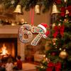 2D Acrylic Flat Christmas Hanging Ornament Number 67 Funny Holiday Supplies For Christmas Winter Holiday Decorations