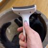 Pet Hair Remover Brush Fur Grooming Tool with Curved Blade for Shedding Control and Hair Thinning Suitable for Dogs and Cats