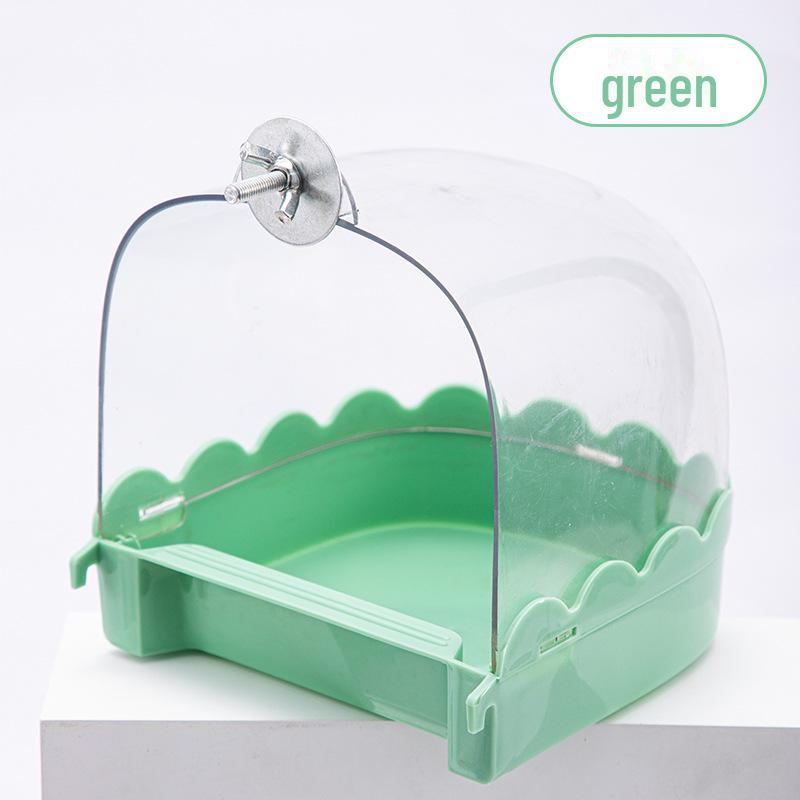 Parrot Bathtub: Tiger Skin Jade, Peony Design & More for Small Birds.