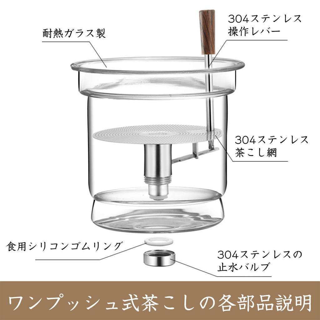 Pokaro Teekanne aus hitzebeständigem Glas, Fassungsvermögen 870 ml, mit herausnehmbarem Teefilter, einfache und bequeme Zubereitung, durchsichtige Teekanne, hitzebeständig,