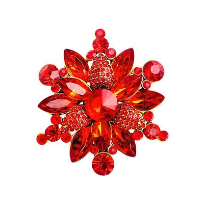 Elegant Crystal Rhinestone Brooch – European & American Fashion Pin