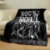 Rock 'n' Roll Skull Guitar Blanket for all seasons blanket lunch break throw gift